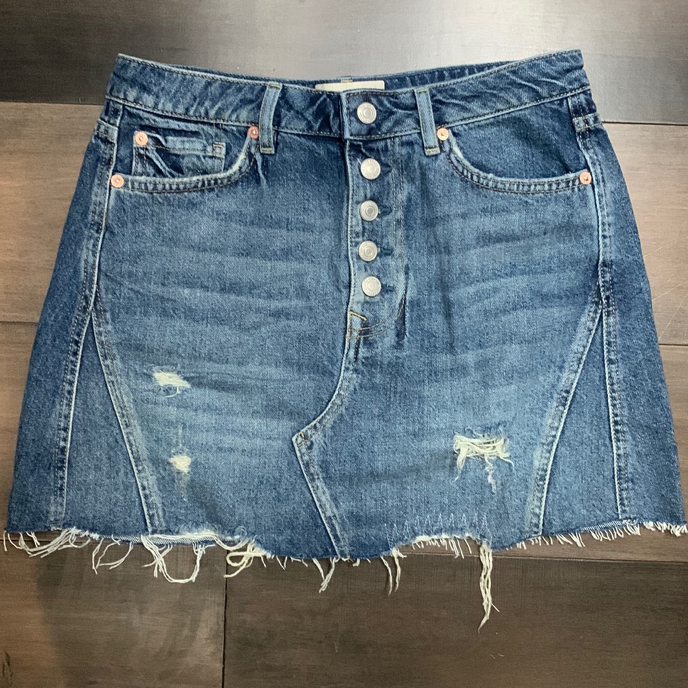 NWOT Free People Denim Skirt